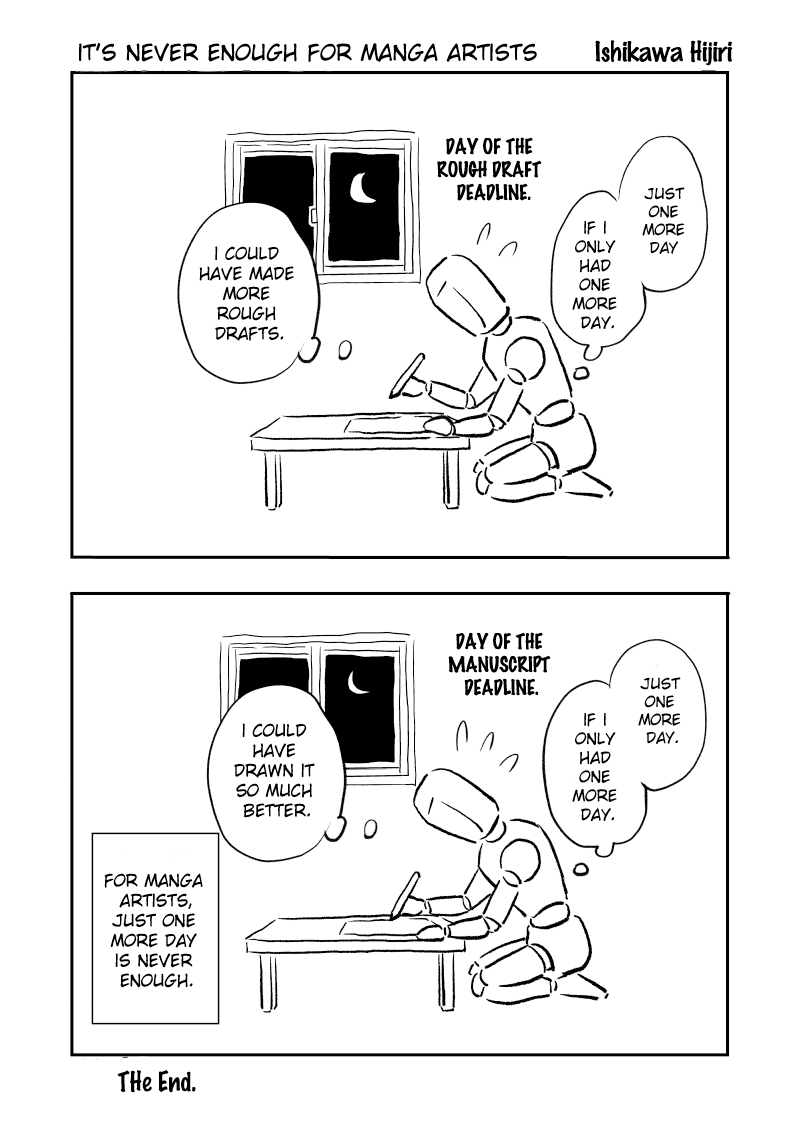 Its Never Enough for Manga Artists manga cover