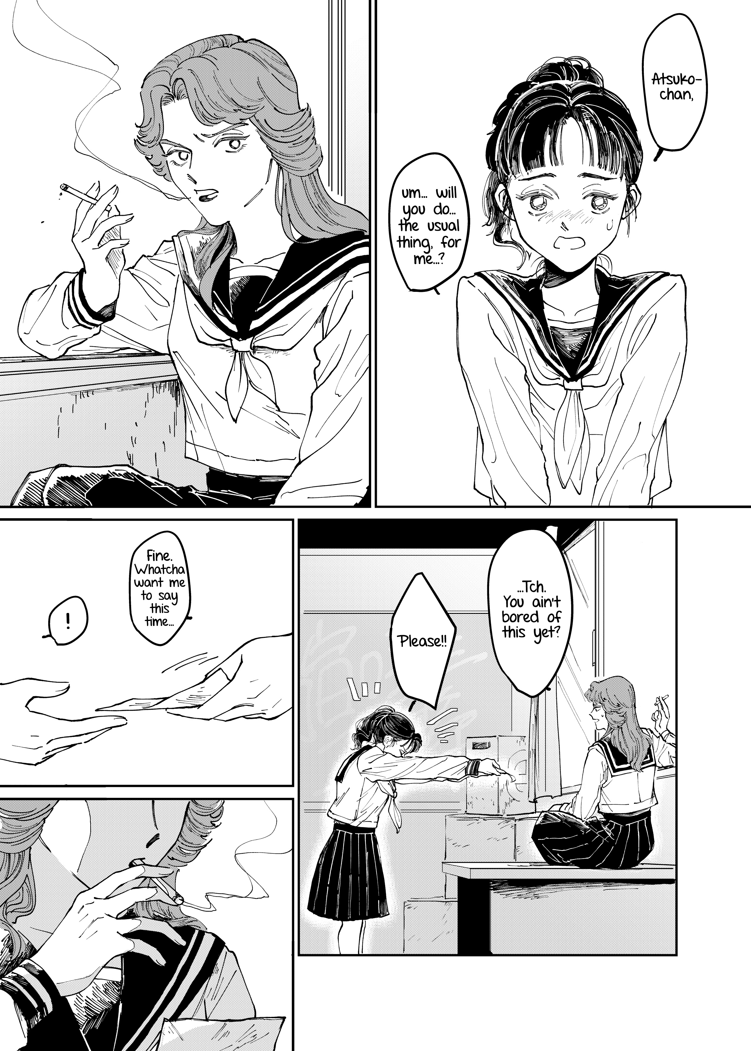 A Sukeban, a Transfer Student, and Their Silly Little Game manga cover