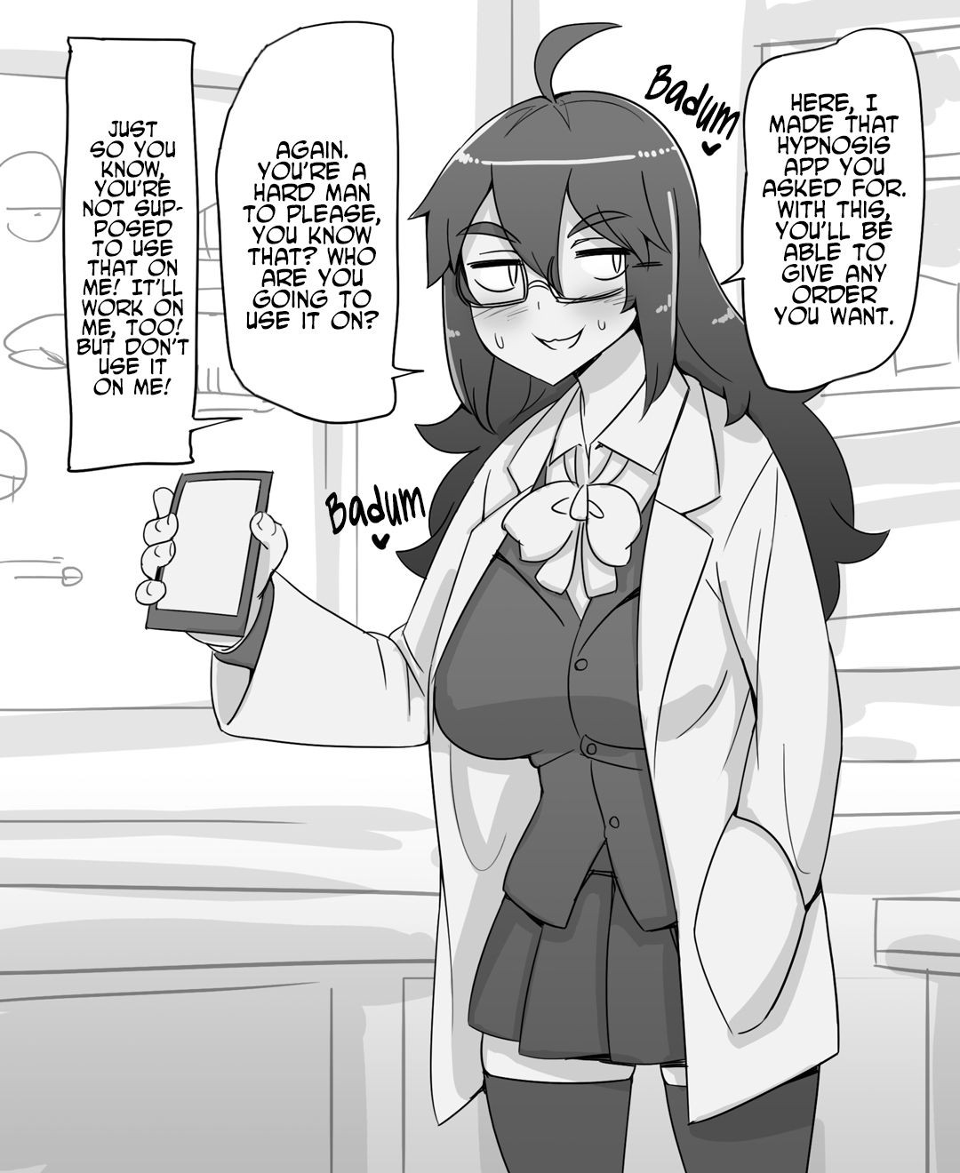 The Head of the Science Department Makes a Hypnosis App manga cover