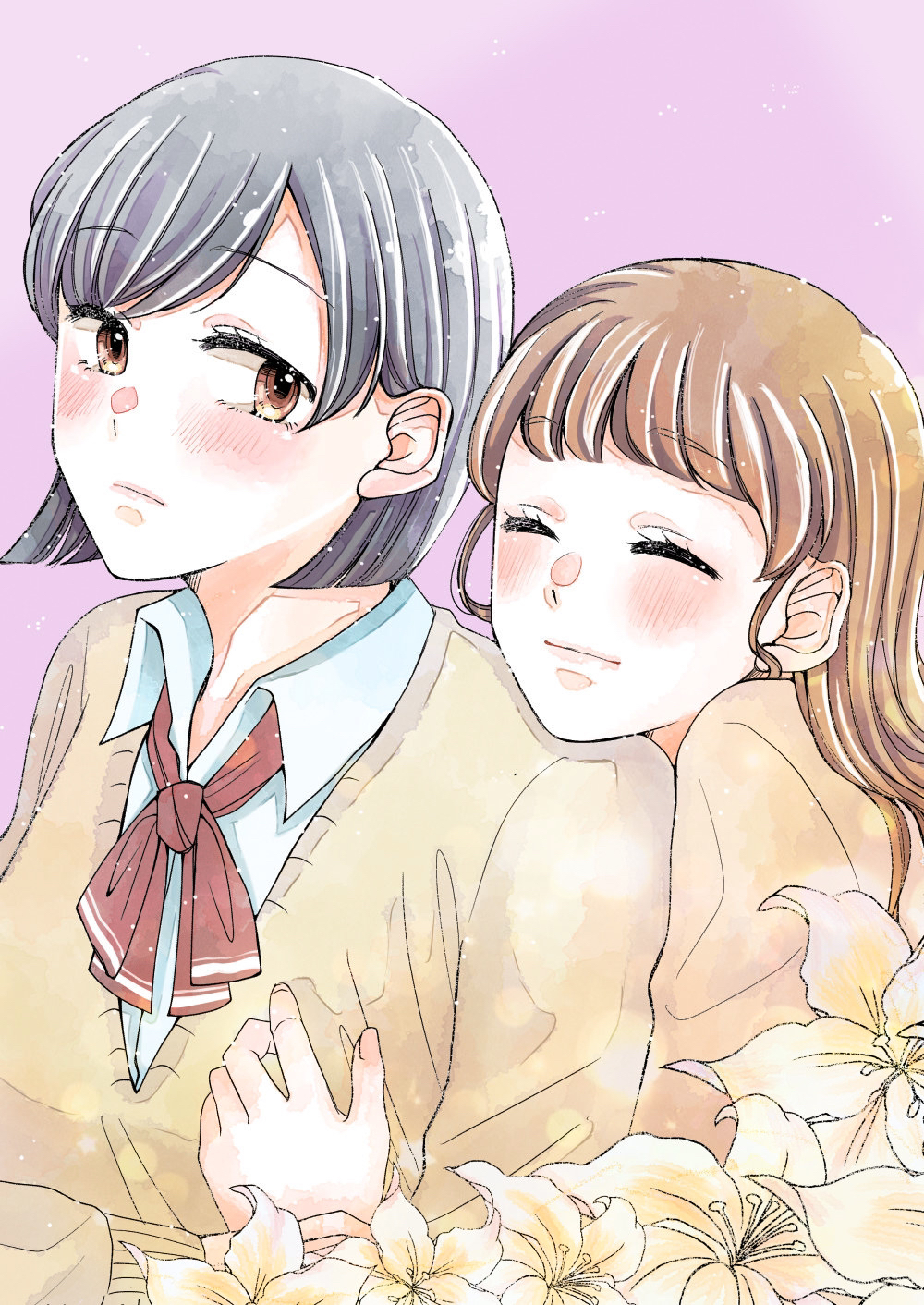 Aki/Momo manga cover