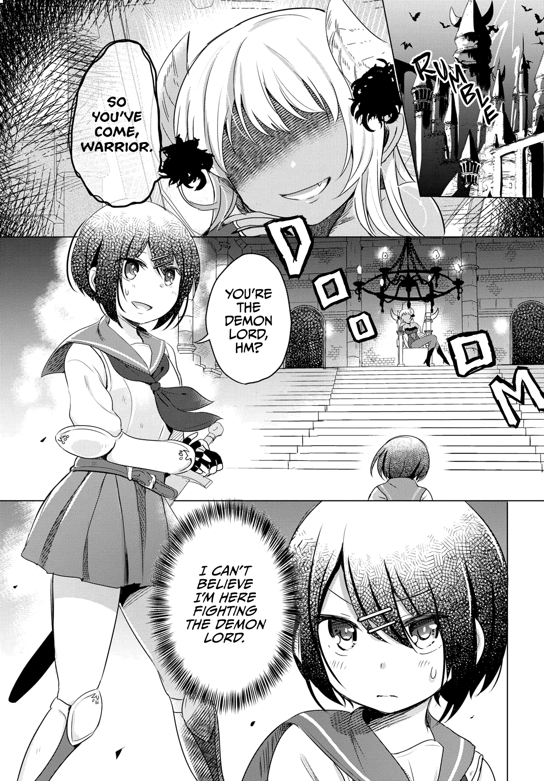 A JK Warrior Schools an Incompetent Demon Lord manga cover