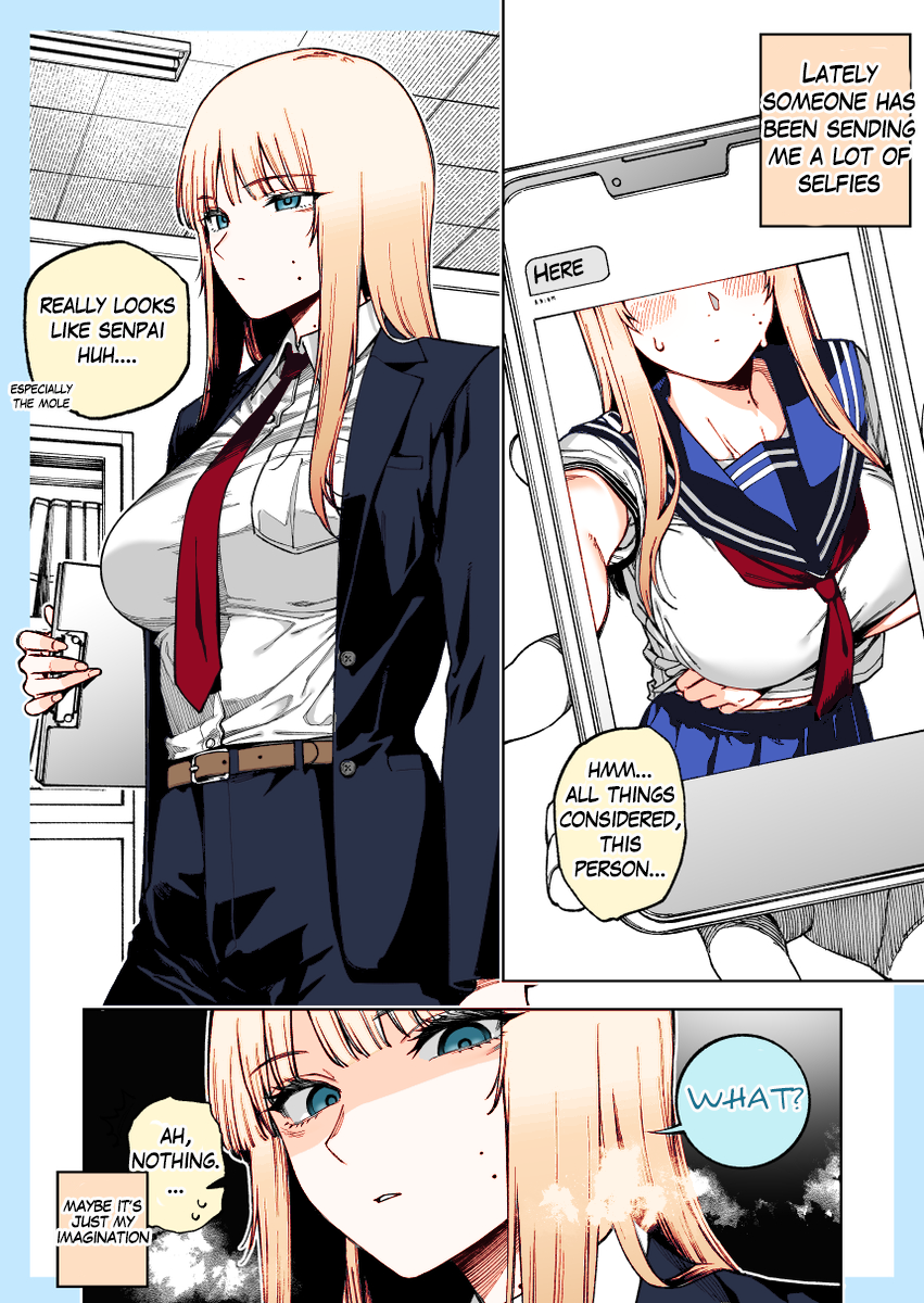 Kinmuchuu ni Senpai Rashiki Hito no Shashin ga Takusan Okuraretekurun desu ga... (Fan Colored) manga cover