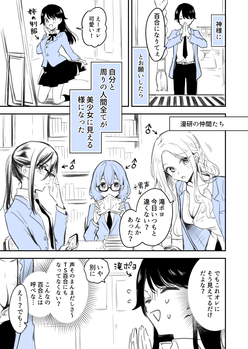 A Story About How I Started Seeing Myself and All the People Around Me as Beautiful Girls manga cover