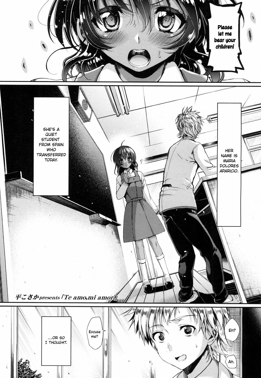 Te amo, mi amor. manga cover
