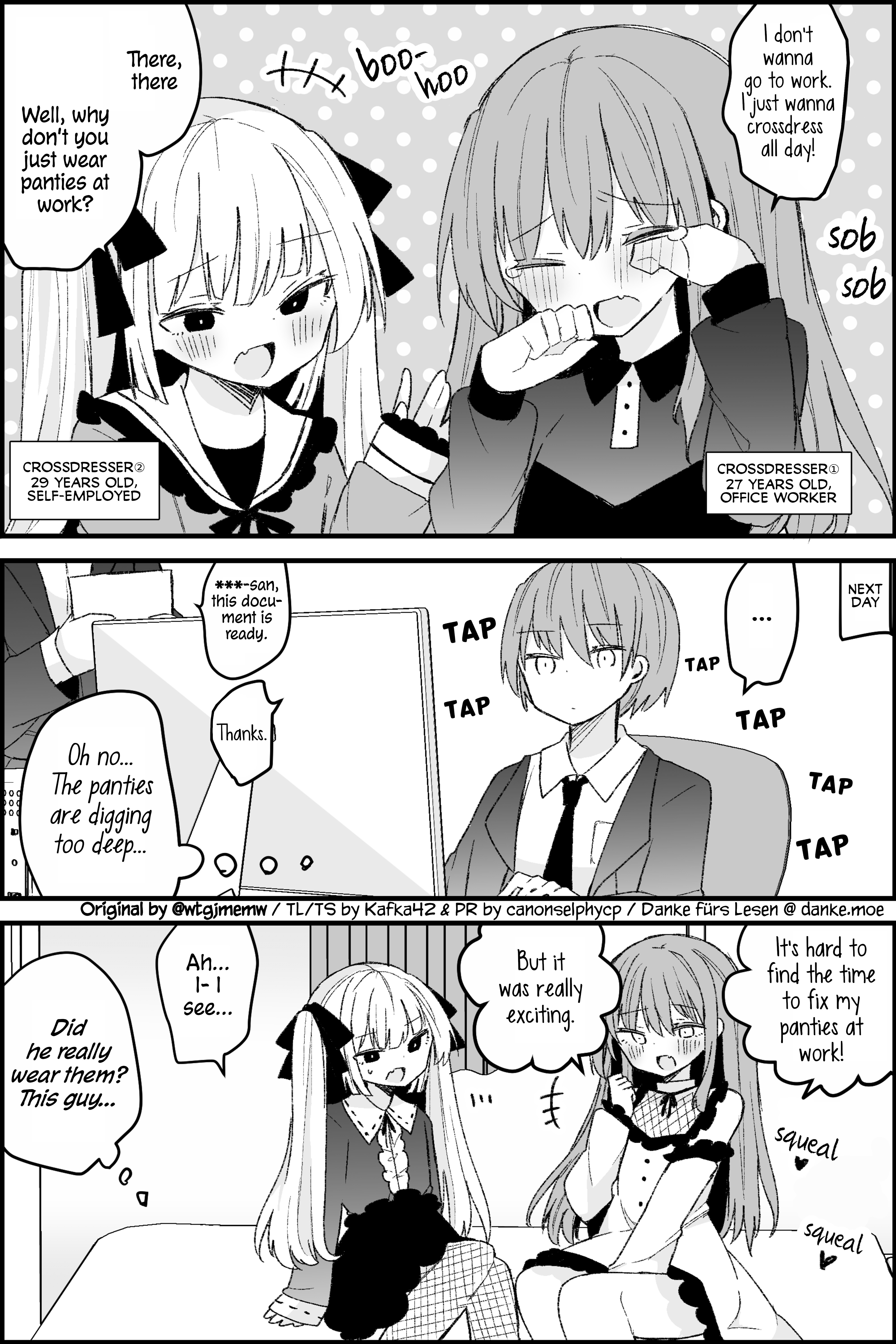 Crossdressing Salaryman manga cover