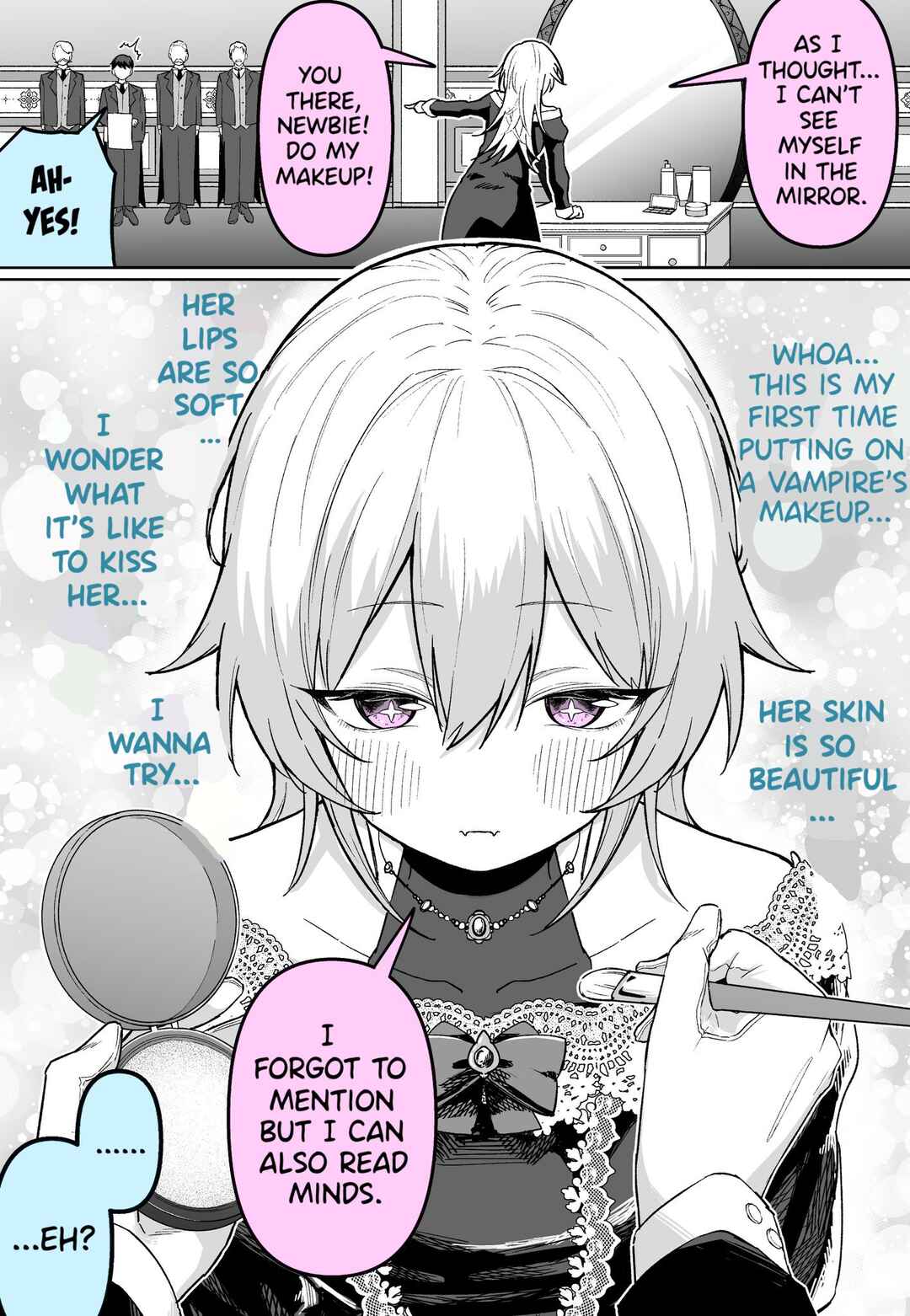 Page 1 Chapter Unknown_7c9e A Story About a Vampire Who Cant See Herself in the Mirror Doing Her Makeup