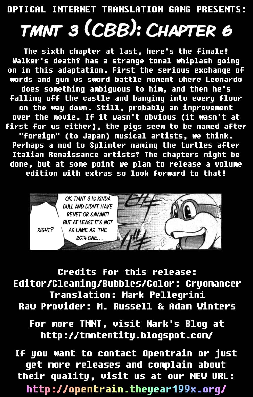 Page 32 Chapter 6 Comic Bom Bom’s TMNT III