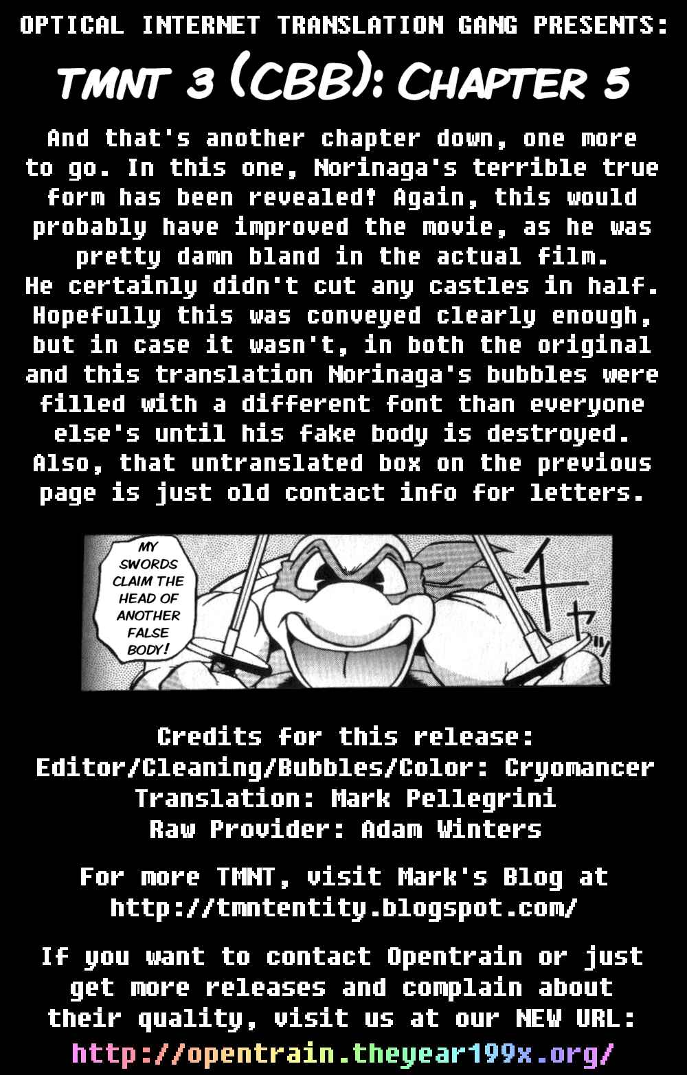 Page 32 Chapter 5 Comic Bom Bom’s TMNT III