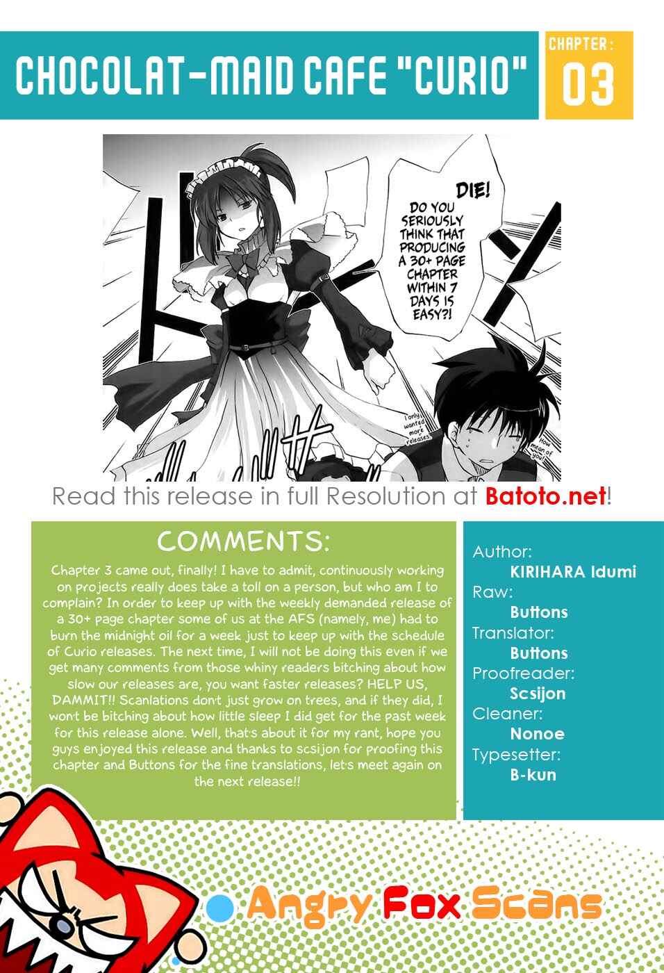 Page 32 Chapter 3 Chocolate - Maid Cafe