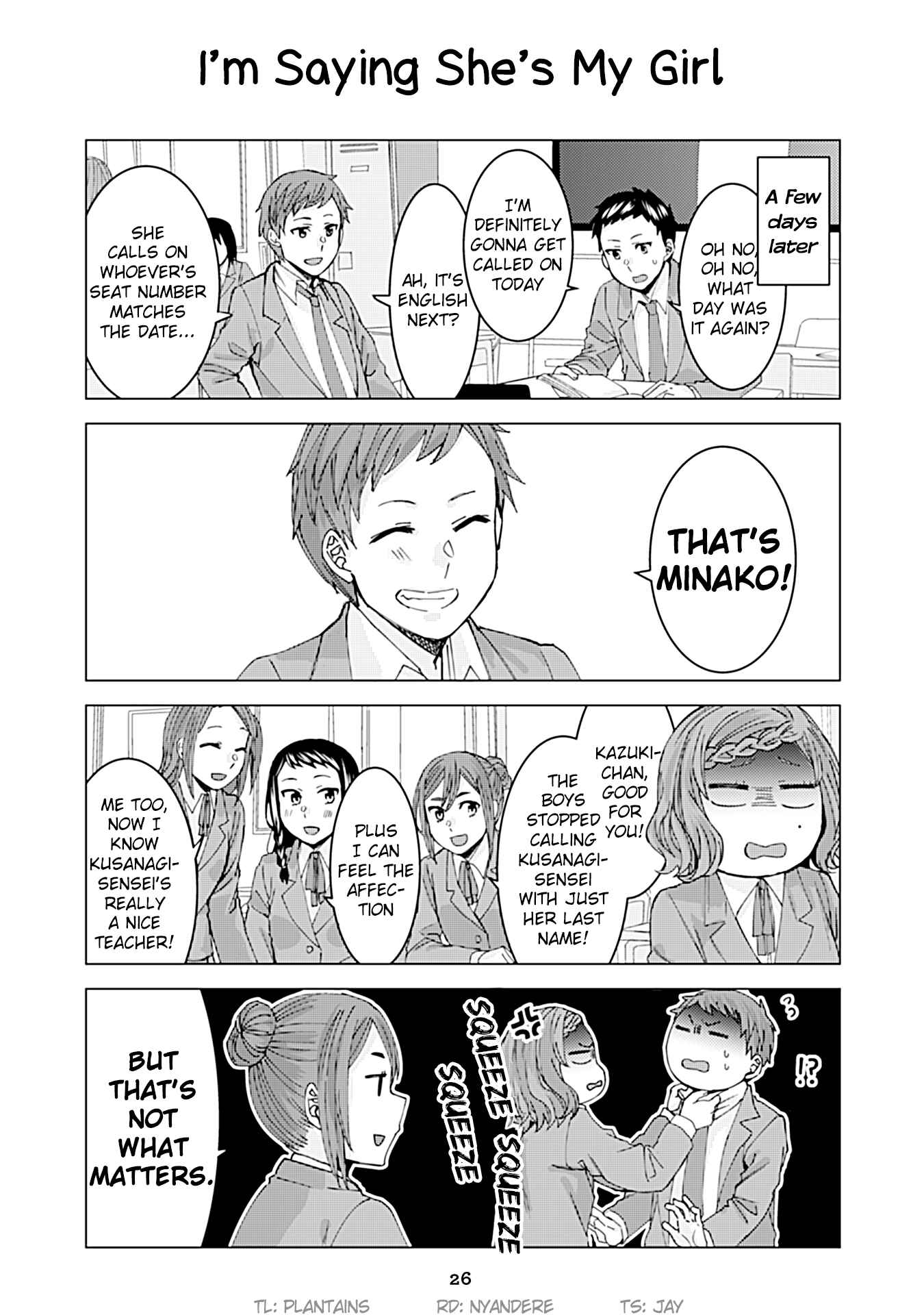 Page 1 Chapter 140 Kusanagi-sensei Is Being Tested