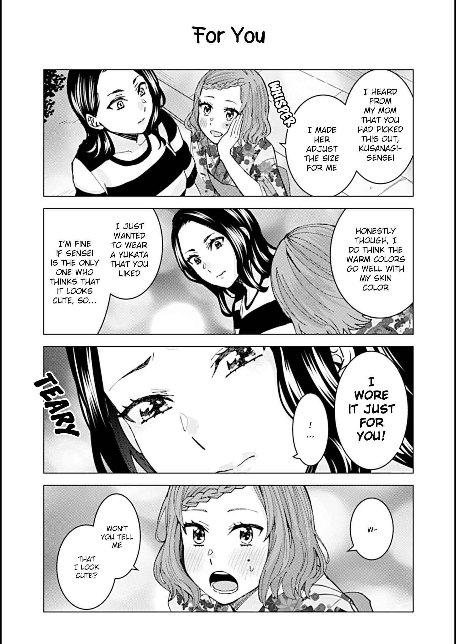 Page 1 Chapter 110 Kusanagi-sensei Is Being Tested