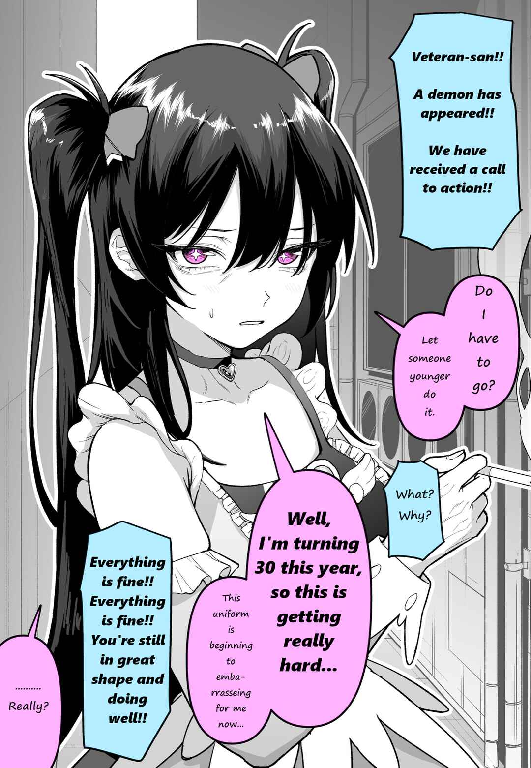 Page 1 Chapter Unknown_12f1 Veteran Mahou Shoujo no Nayami…