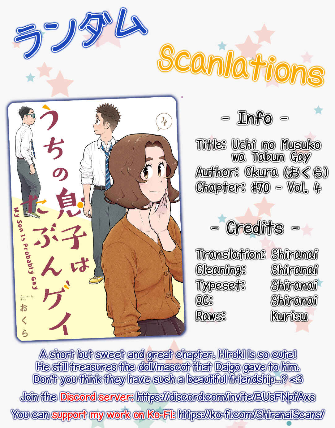 Page 4 Chapter 70 Uchi no Musuko wa Tabun Gay