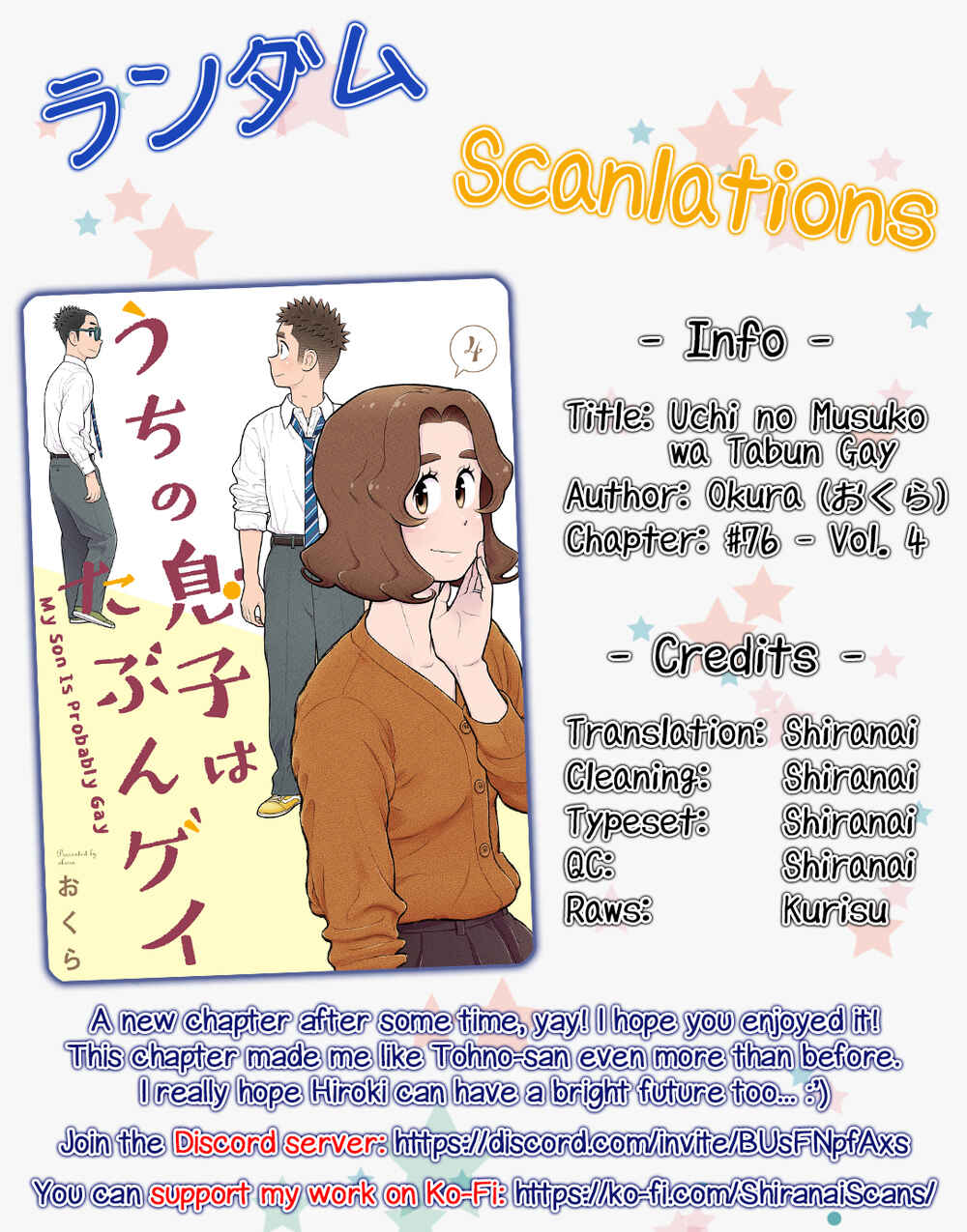 Page 10 Chapter 76 Uchi no Musuko wa Tabun Gay