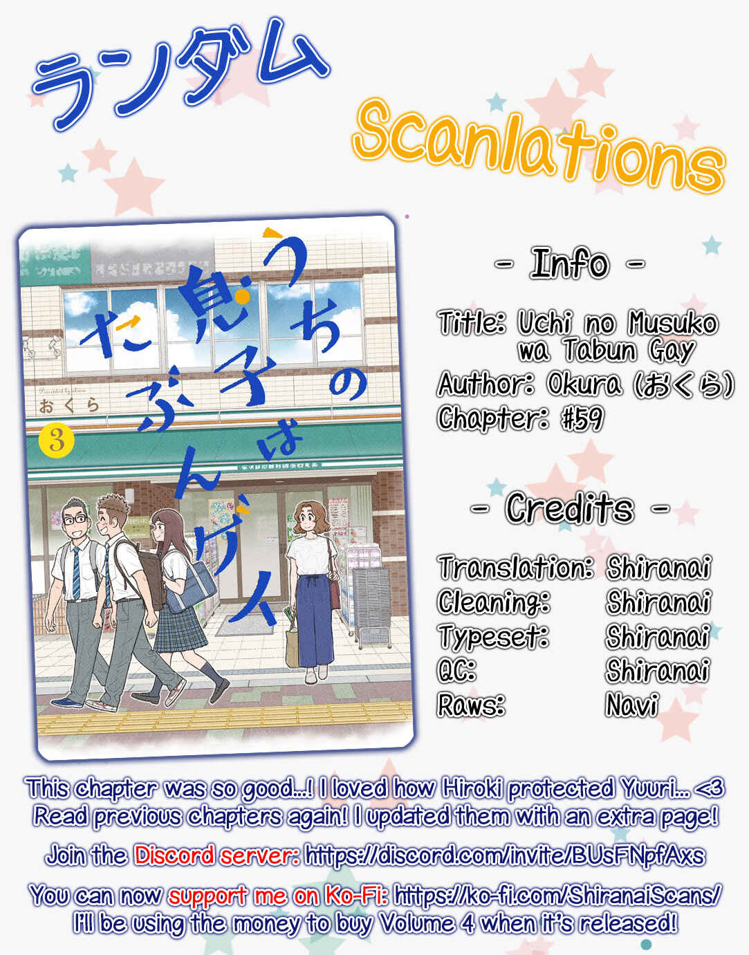 Page 12 Chapter 59 Uchi no Musuko wa Tabun Gay