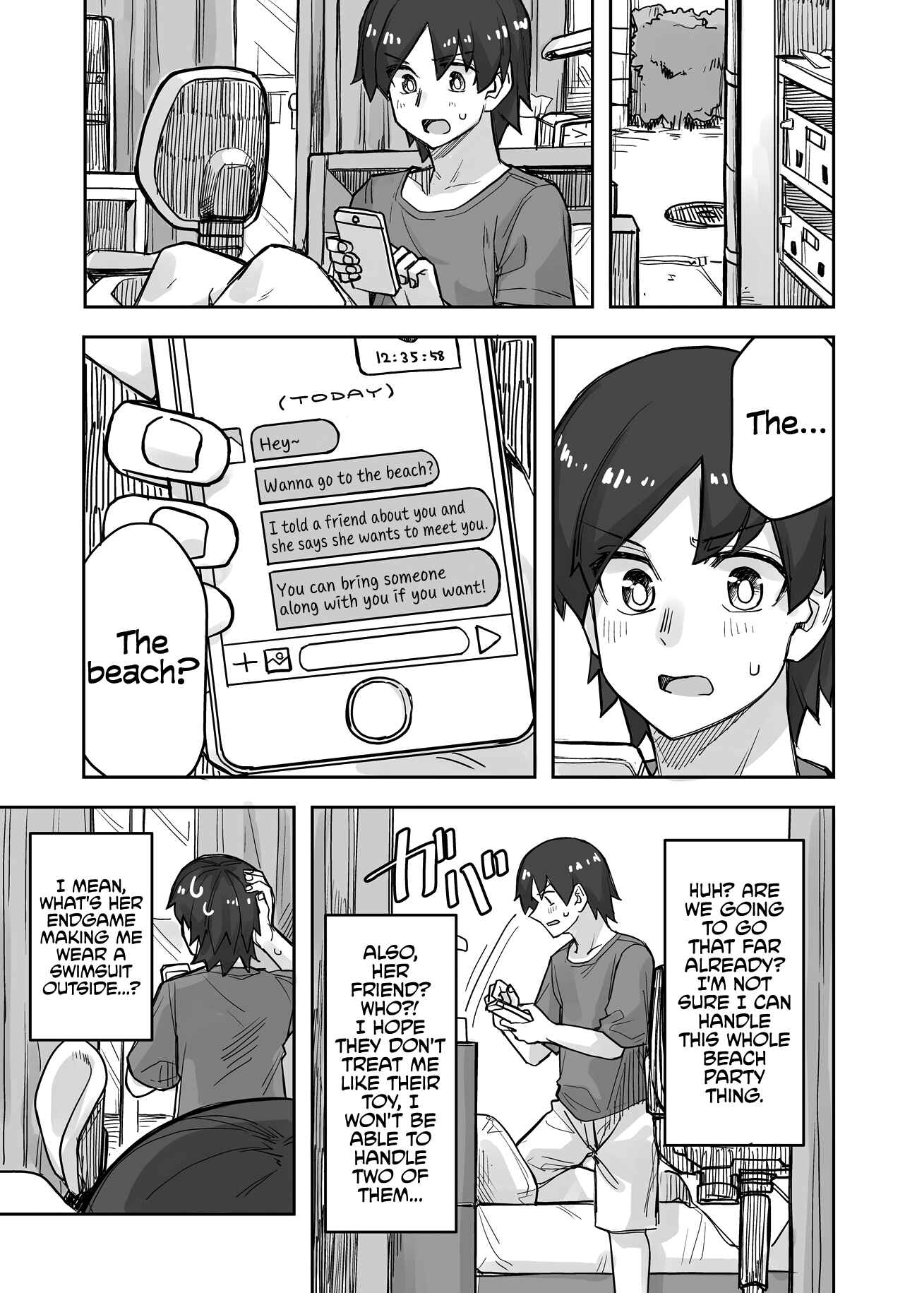 Page 1 Chapter 58 Ikemen Joshi to Josou Danshi