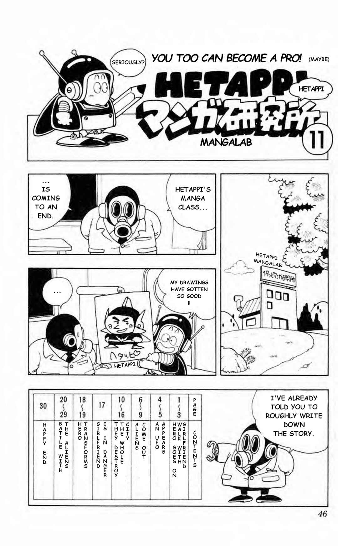 Page 1 Chapter 1.11 Akira Toriyamas Lazy Manga Lab