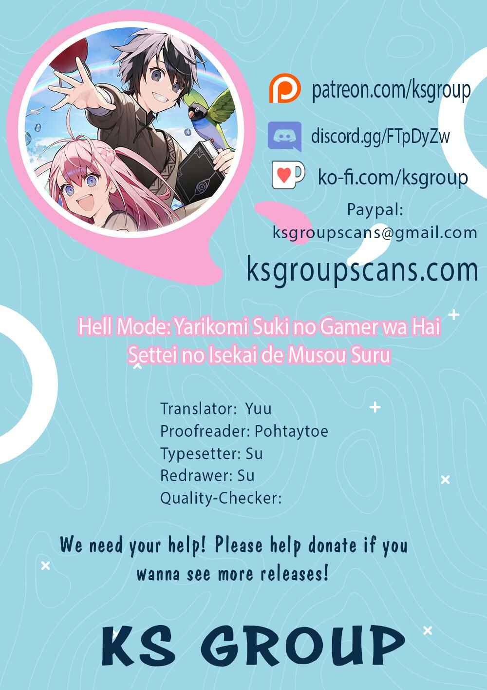 Page 1 Chapter 4 Hell Mode ~Yarikomi Suki no Gamer wa Haisettei no Isekai de Musou Suru~ Hajimari no Shoukanshi