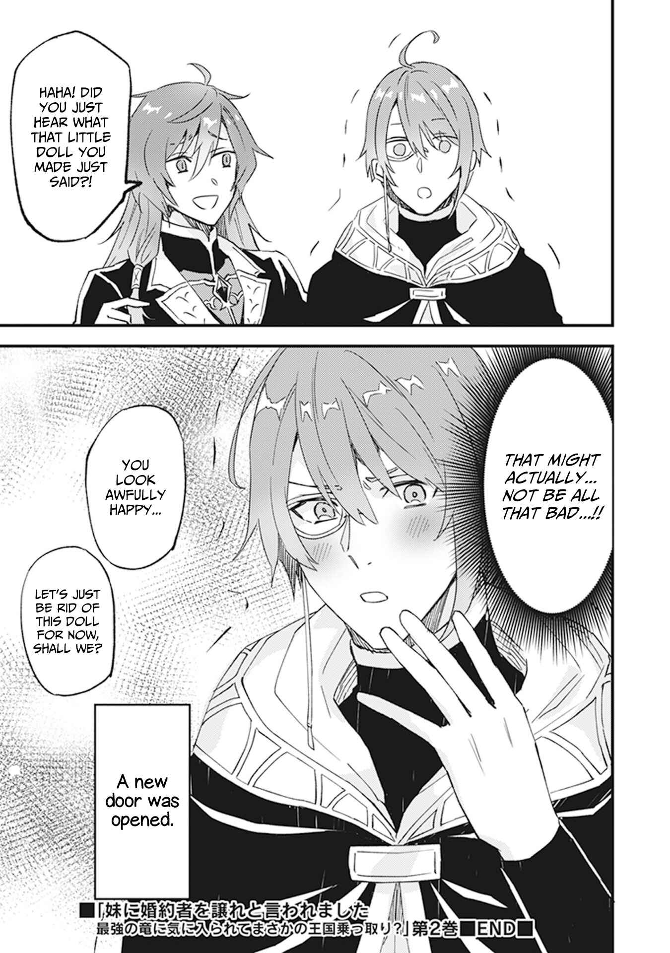 Page 9 Chapter 12.5 Imouto ni Konyakusha o Yuzure to Iwaremashita: Saikyou no Ryuu ni Kiniirarete Masaka no Oukoku Nottori?