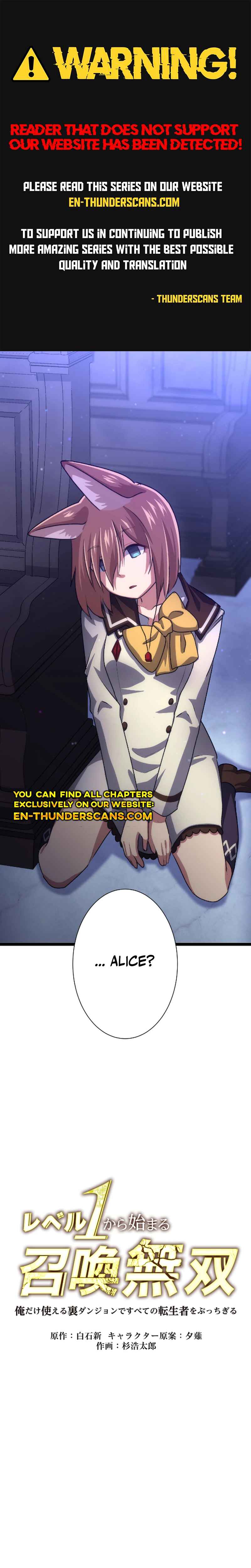 Page 1 Chapter 24 Level 1 kara Hajimaru Shoukan Musou - Ore Dake Tsukaeru Ura Dungeon de Subete no Tenseisha o Bucchigiru (Webtoon)