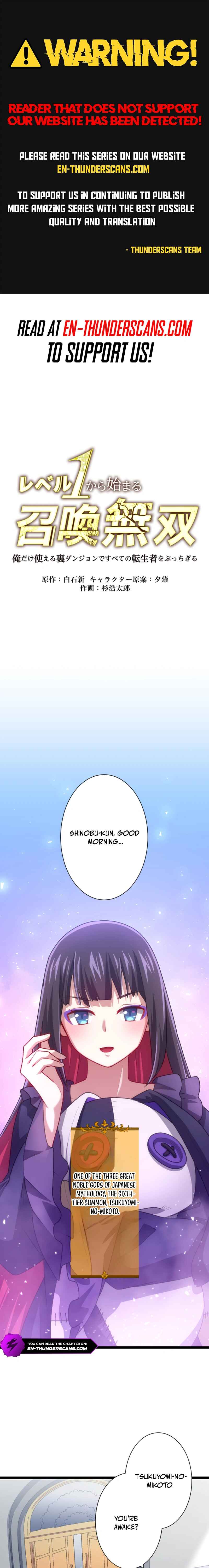 Page 1 Chapter 21 Level 1 kara Hajimaru Shoukan Musou - Ore Dake Tsukaeru Ura Dungeon de Subete no Tenseisha o Bucchigiru (Webtoon)