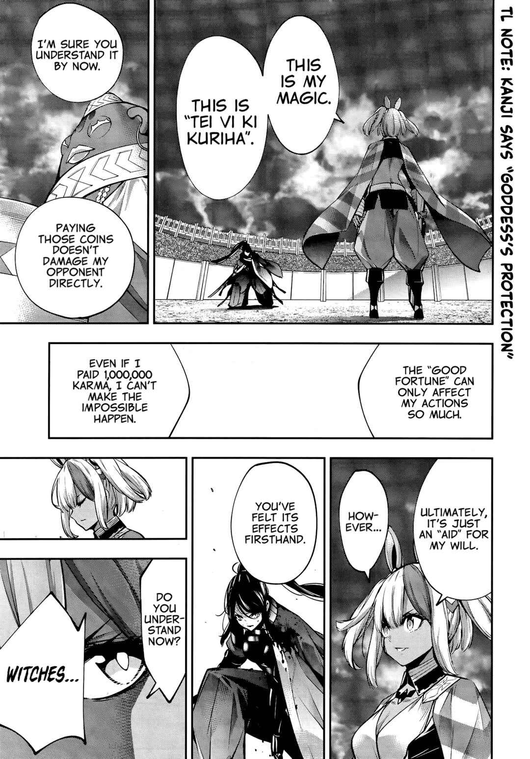 Page 35 Chapter 54 Majo Taisen - 32-nin no Isai no Majo wa Koroshiau