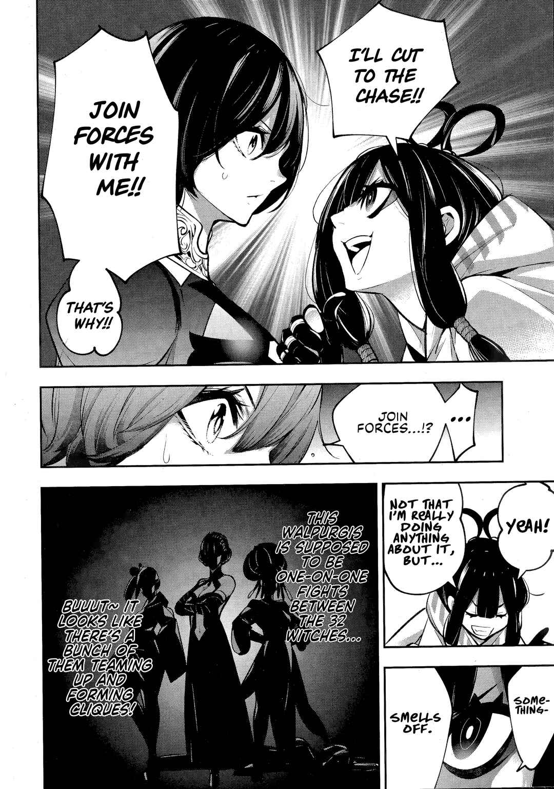 Page 28 Chapter 56 Majo Taisen - 32-nin no Isai no Majo wa Koroshiau