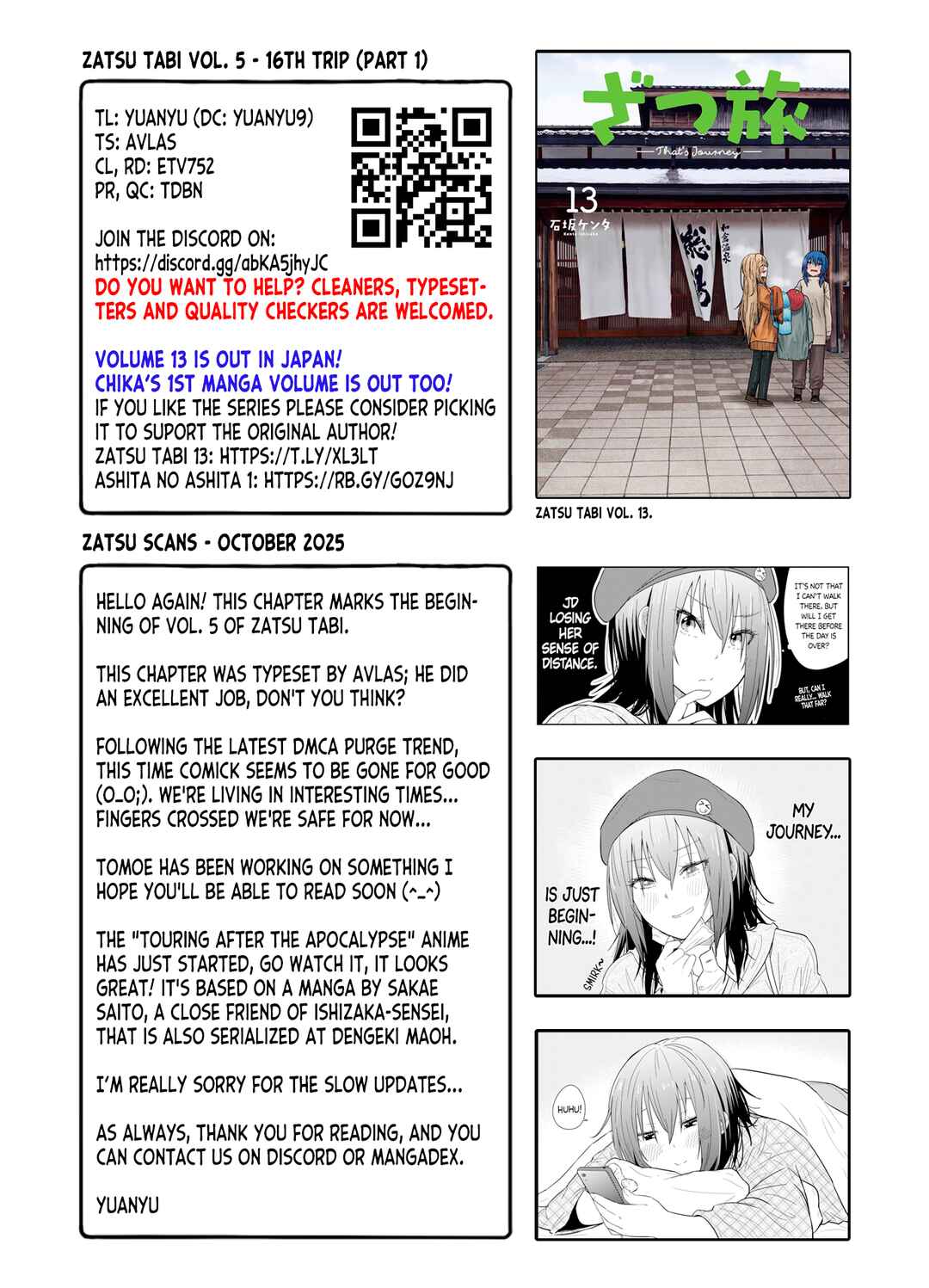 Page 31 Chapter 20 Zatsu Tabi - Thats Journey
