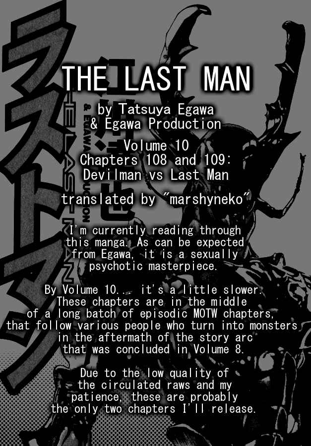 Page 1 Chapter 108 THE LAST MAN