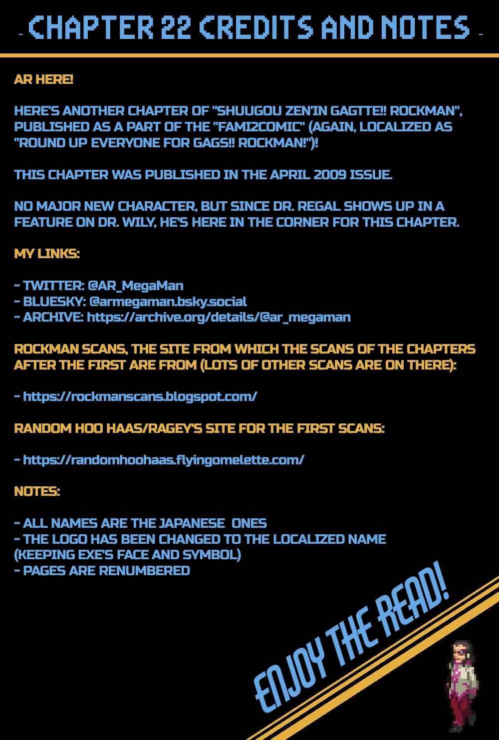 Page 1 Chapter 22 Gags With All The Megaman Gang!!