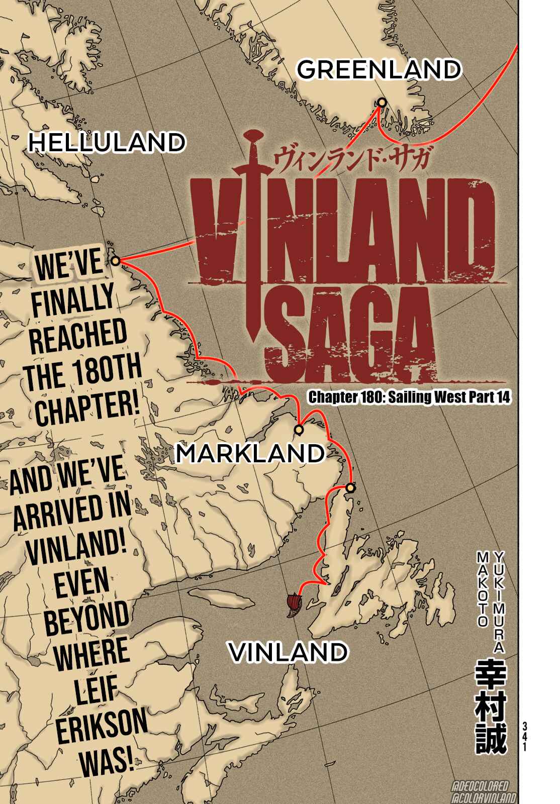 Page 1 Chapter 180 Vinland Saga (Fan-Colored)