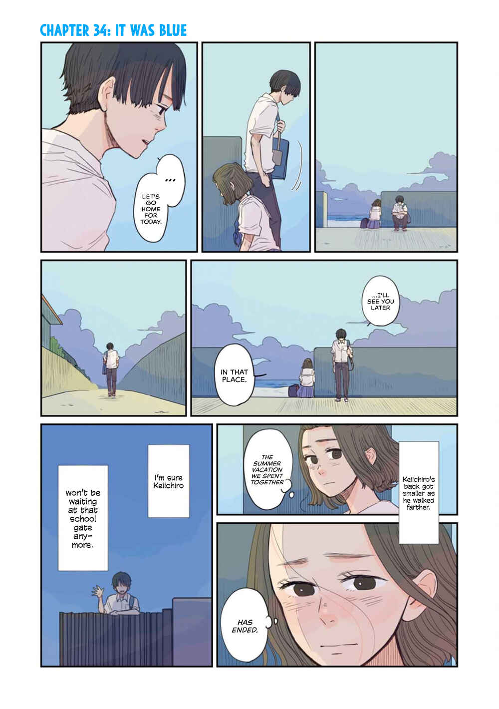 Page 1 Chapter 34 Sore wa, Kimi ga Mita Ao Datta
