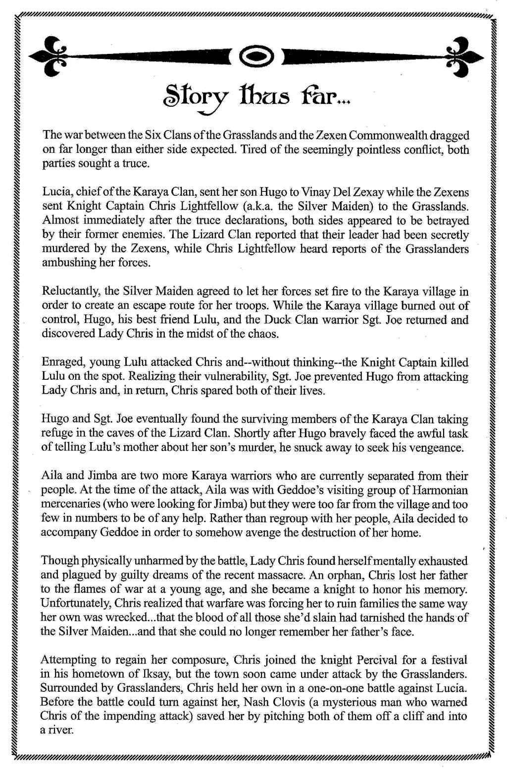 Page 7 Chapter 1 Gensou Suikoden III - Unmei no Keishousha