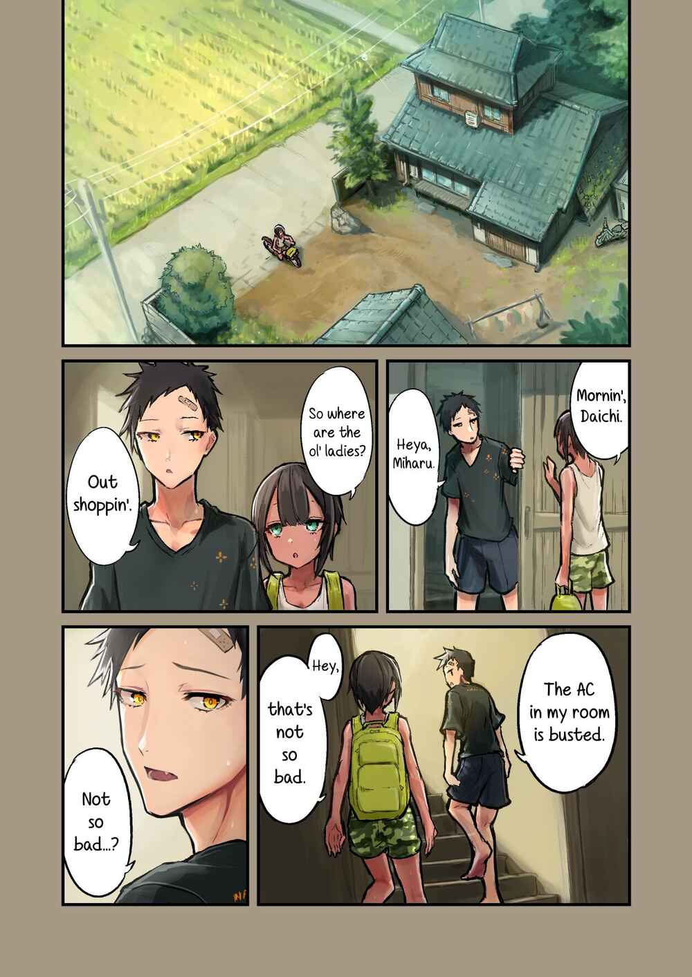 Page 4 Chapter Unknown_1b92 Natsuyasumi! Osananajimi to Asedaku Sex