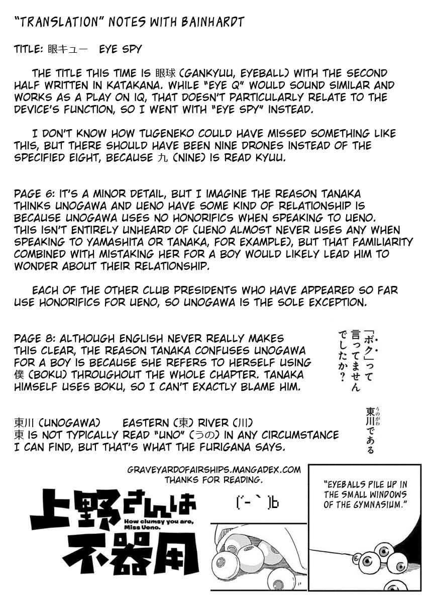 Page 13 Chapter 44 Ueno-san wa Bukiyou