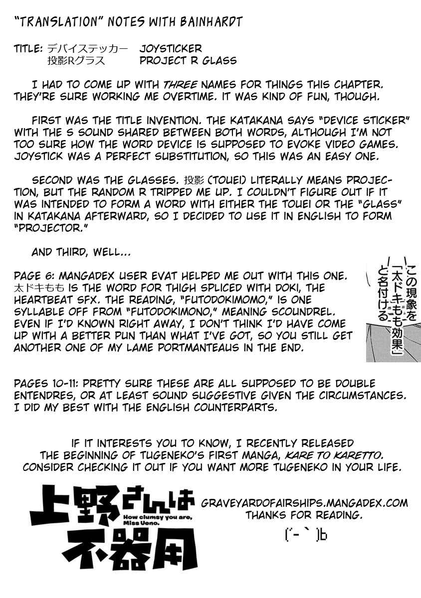 Page 13 Chapter 36 Ueno-san wa Bukiyou