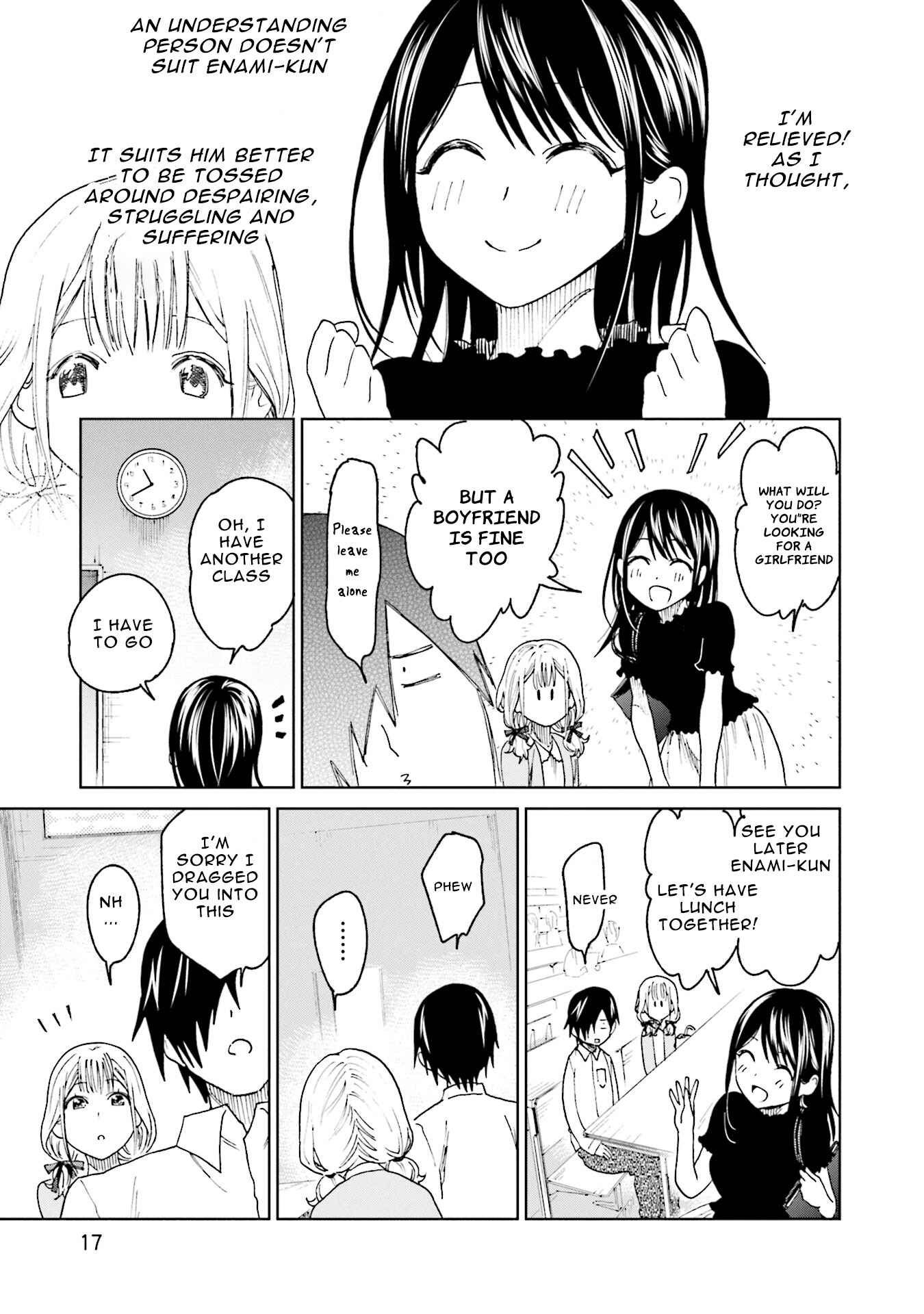 Page 19 Chapter 16 Enami-kun wa Ikiru no ga tsurai