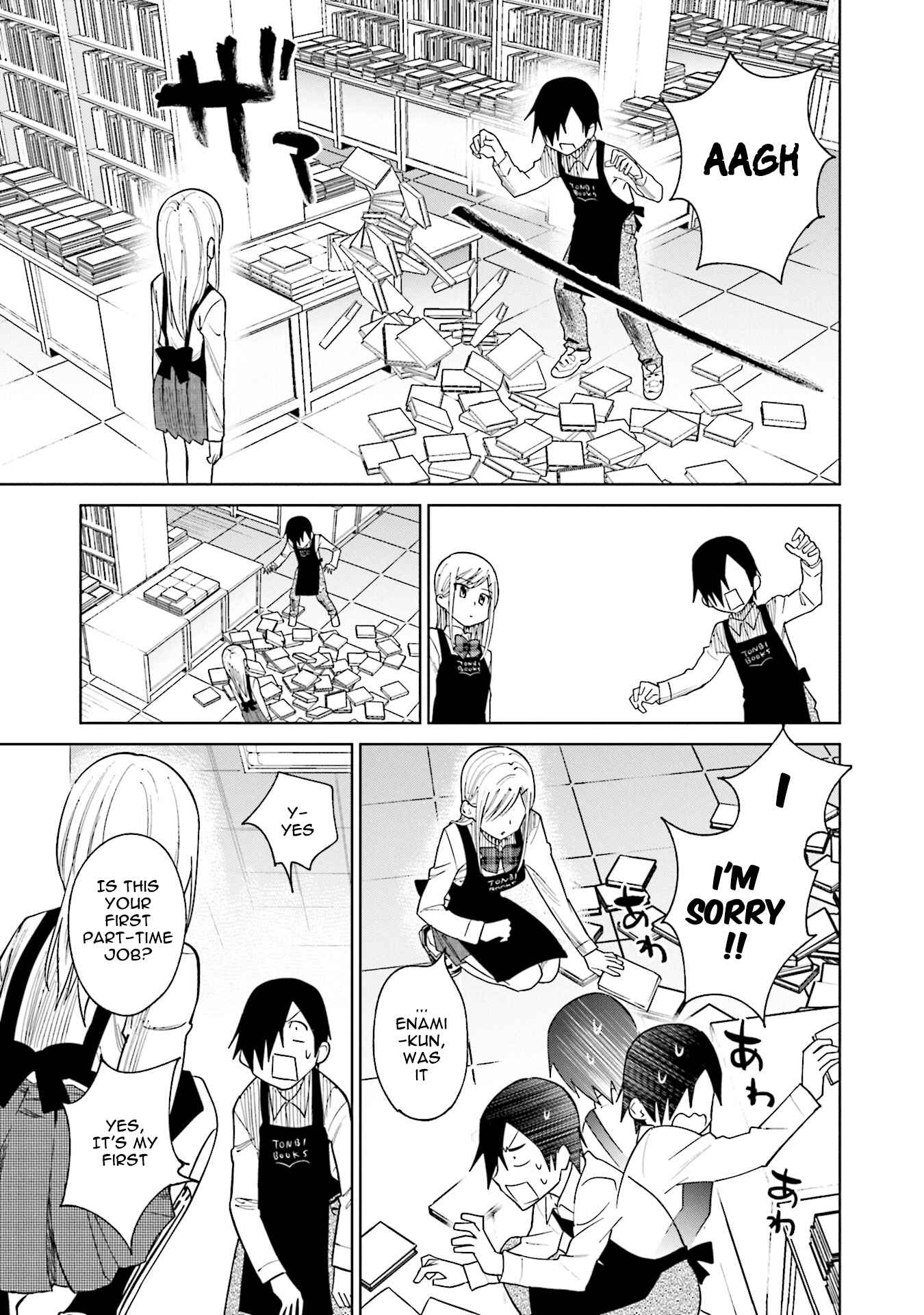 Page 9 Chapter 18 Enami-kun wa Ikiru no ga tsurai