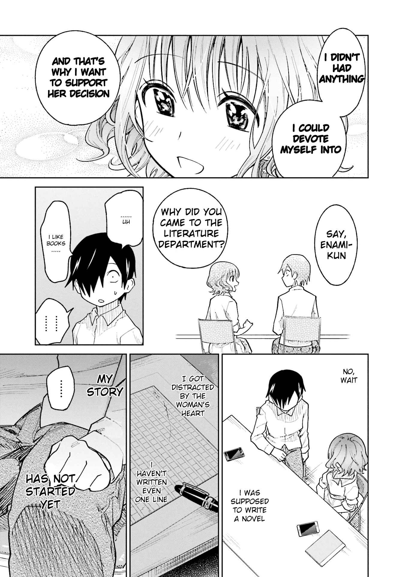 Page 15 Chapter 10 Enami-kun wa Ikiru no ga tsurai