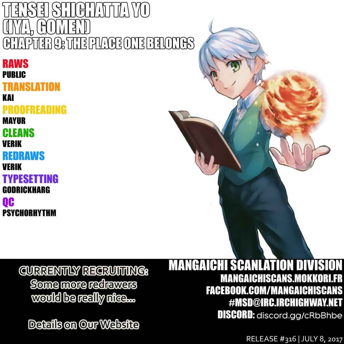 Page 1 Chapter 9 Tensei Shichattayo (Iya, Gomen)