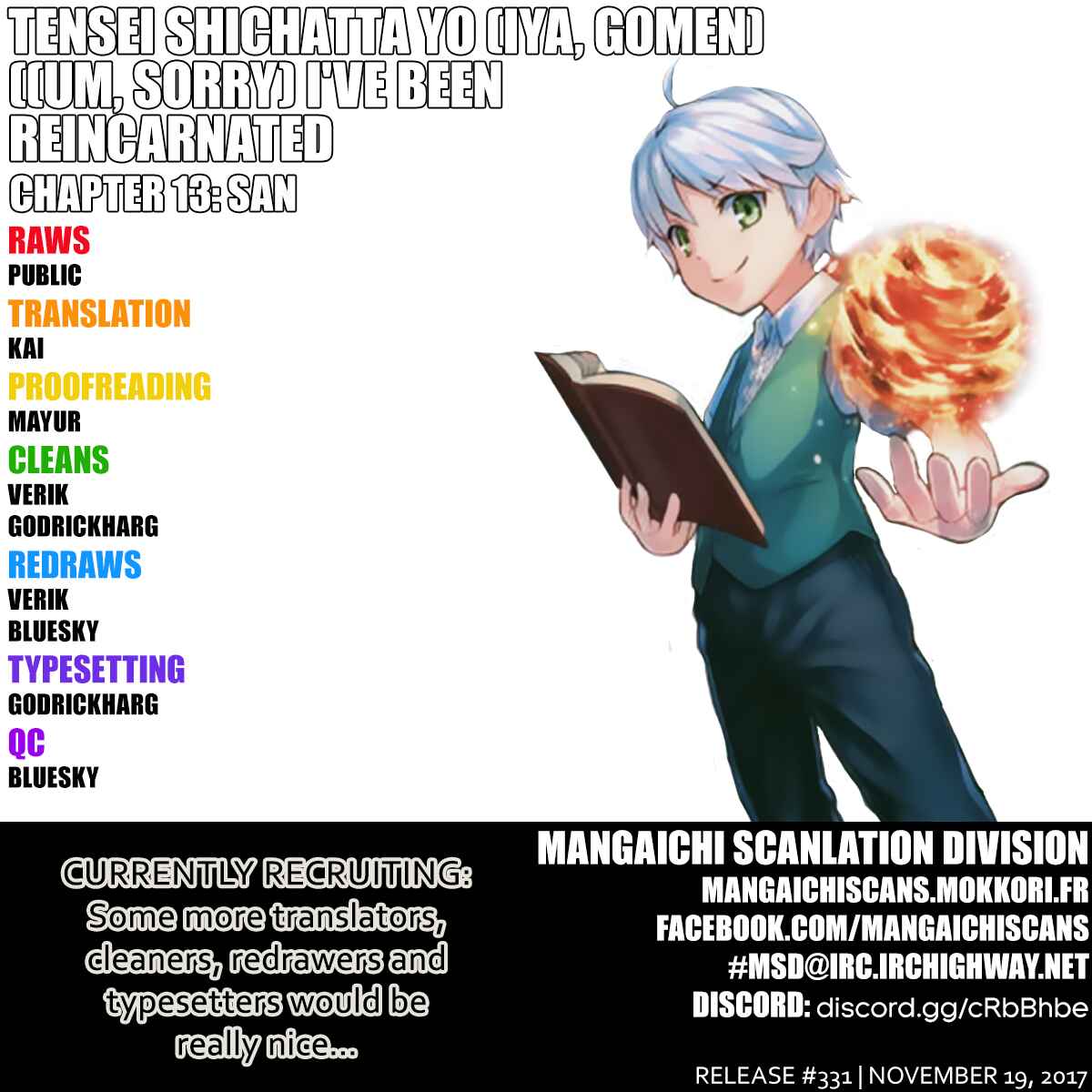 Page 1 Chapter 13 Tensei Shichattayo (Iya, Gomen)