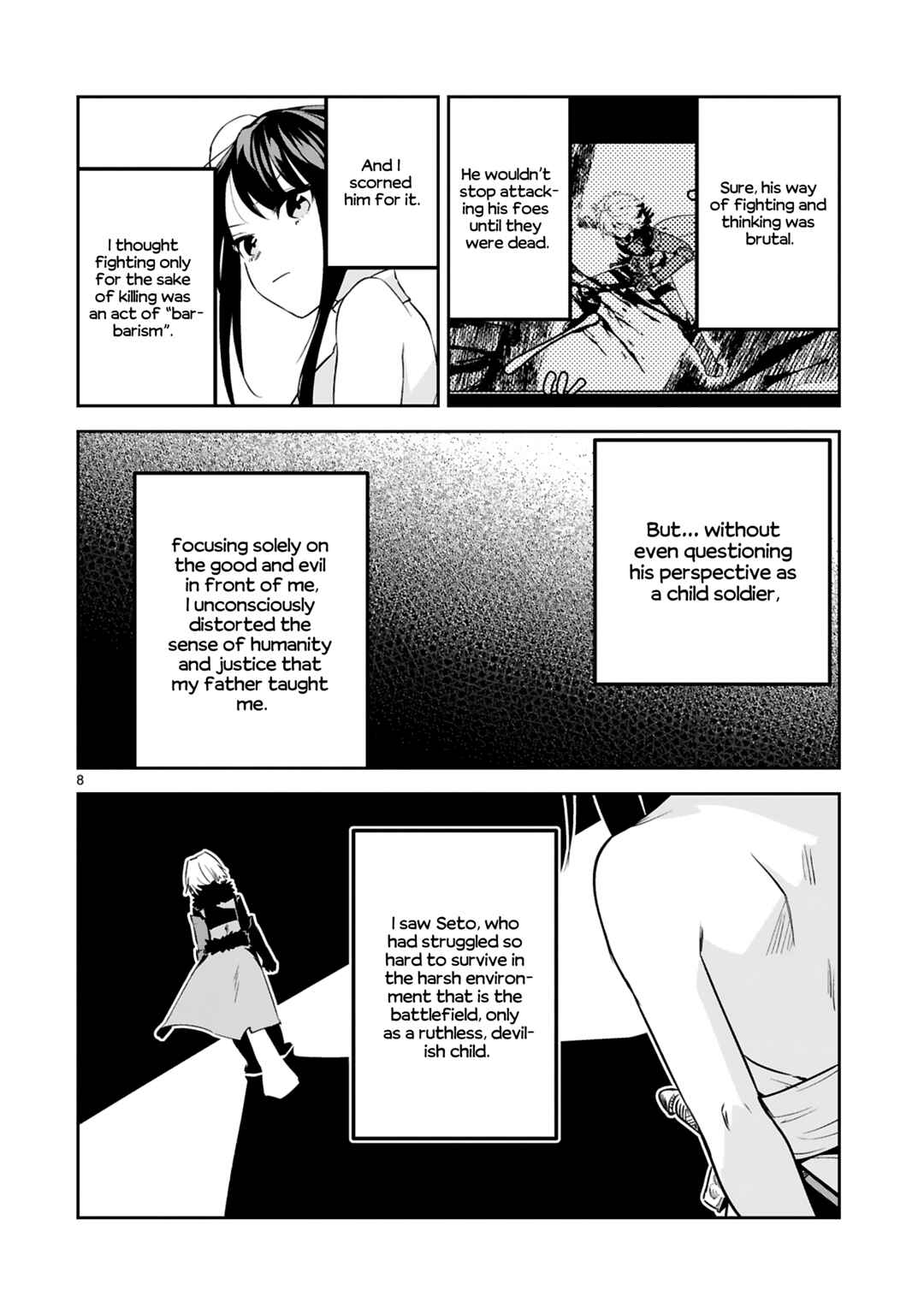 Page 8 Chapter 24 Maken Tsukai no Moto Shounen Hei wa, Moto Teki Kanbu no Onee-san to Issho ni Ikitai