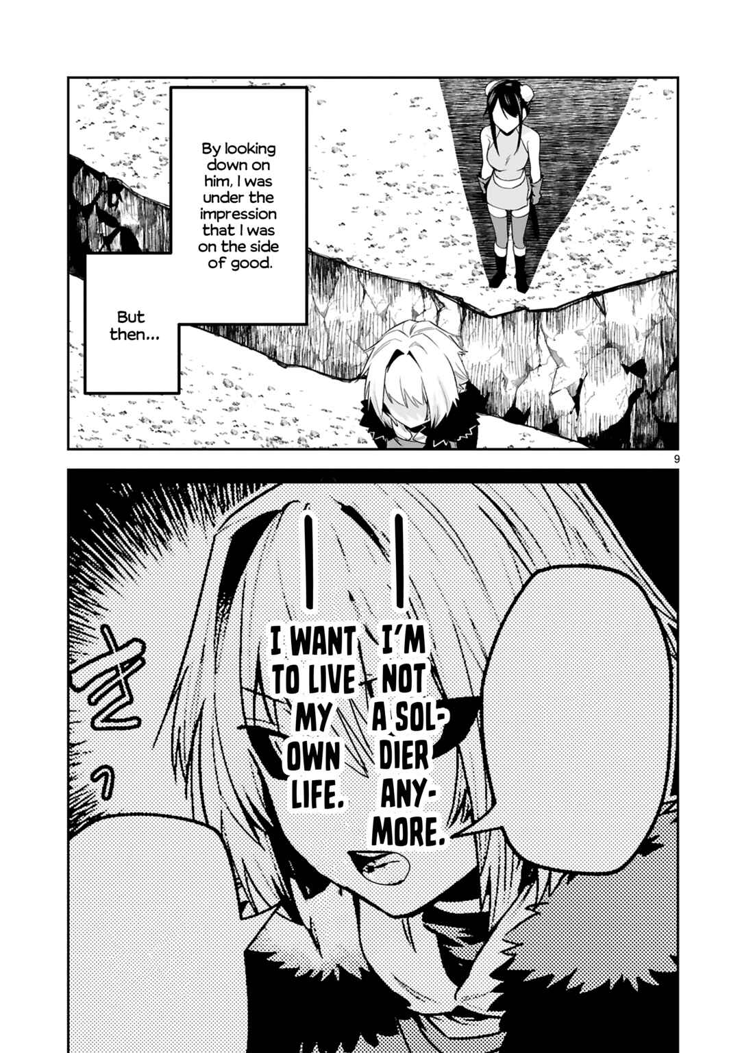 Page 9 Chapter 24 Maken Tsukai no Moto Shounen Hei wa, Moto Teki Kanbu no Onee-san to Issho ni Ikitai