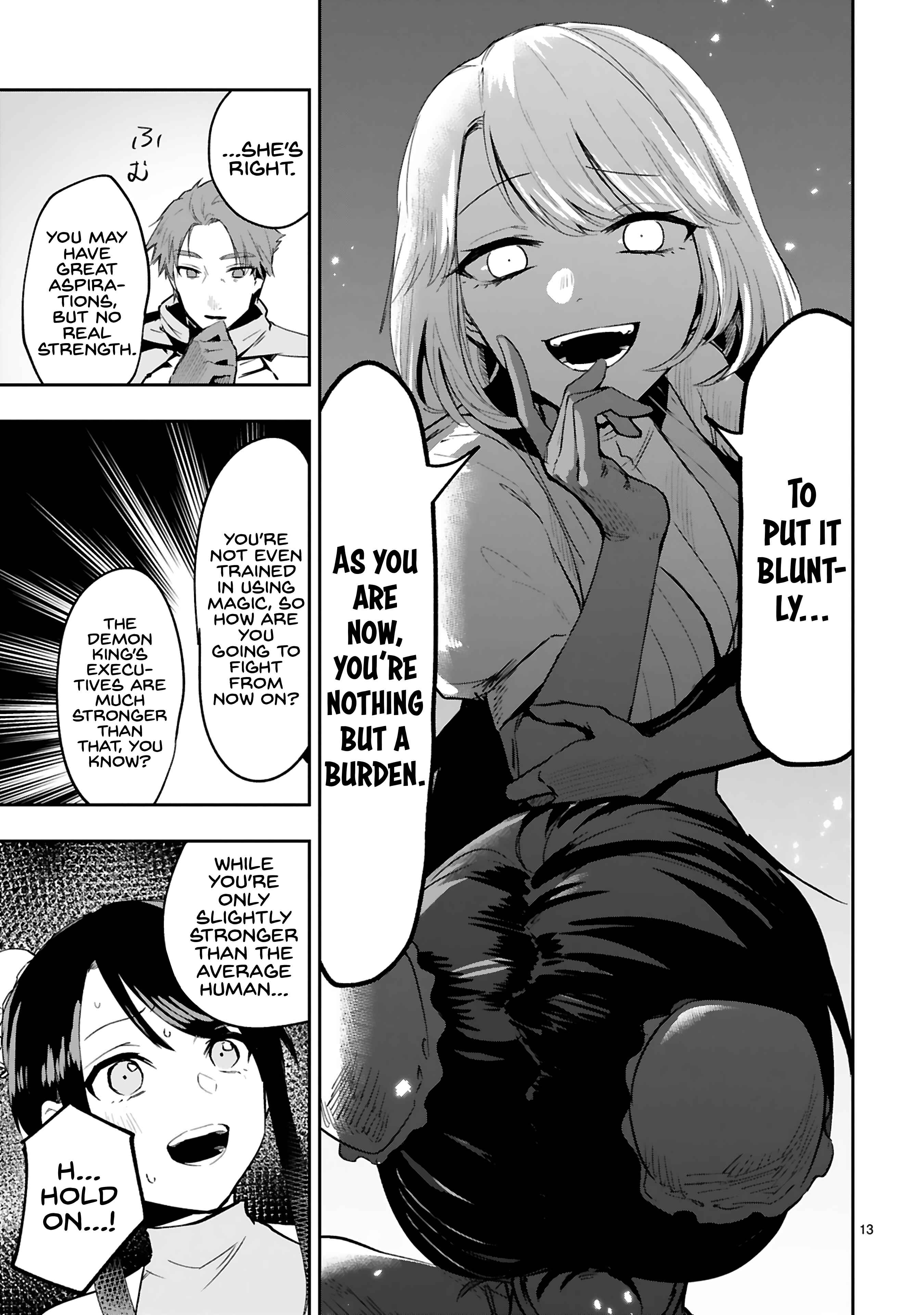 Page 13 Chapter 8 Maken Tsukai no Moto Shounen Hei wa, Moto Teki Kanbu no Onee-san to Issho ni Ikitai