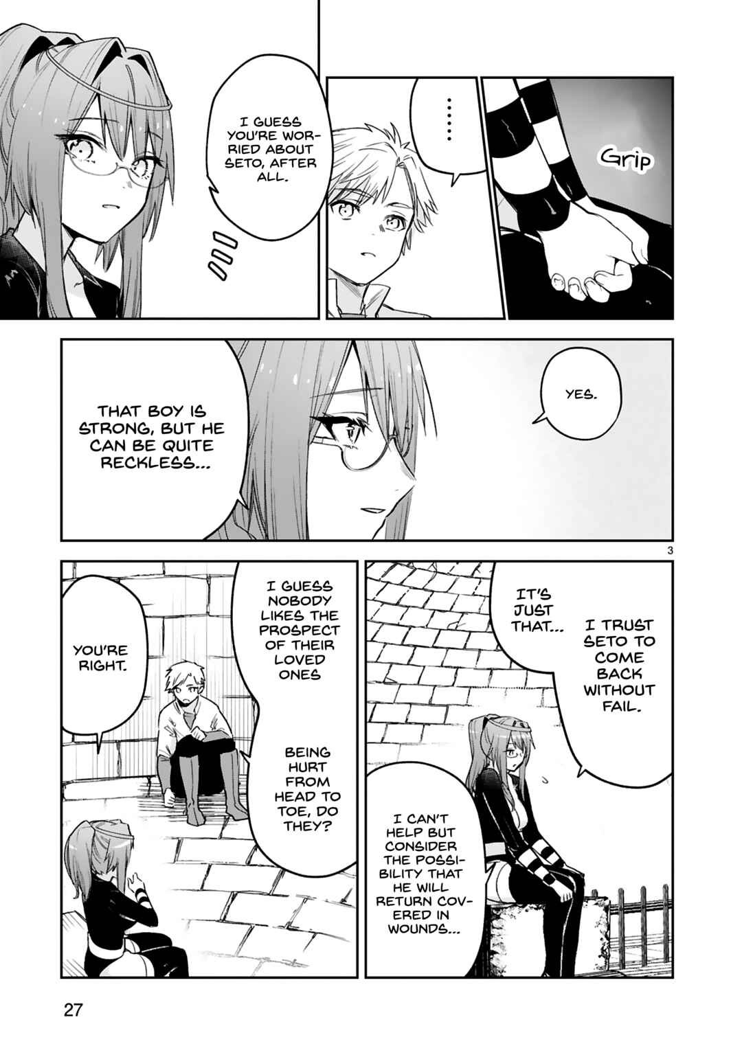 Page 4 Chapter 35 Maken Tsukai no Moto Shounen Hei wa, Moto Teki Kanbu no Onee-san to Issho ni Ikitai