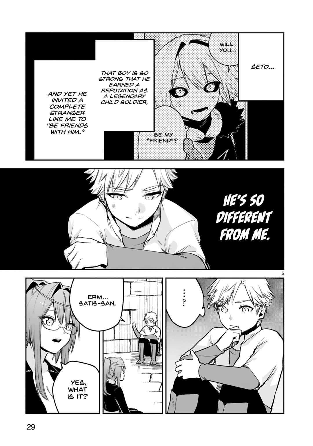 Page 6 Chapter 35 Maken Tsukai no Moto Shounen Hei wa, Moto Teki Kanbu no Onee-san to Issho ni Ikitai