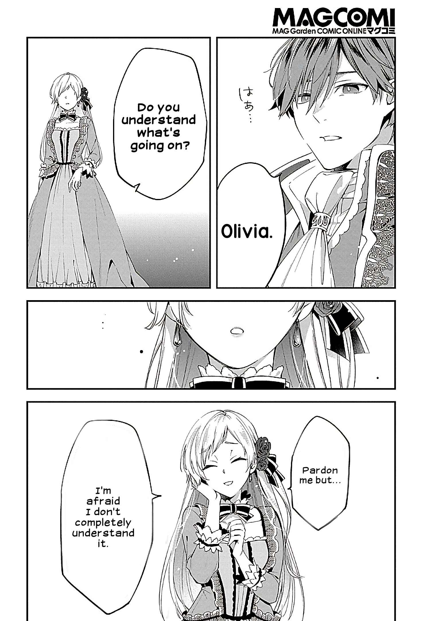 Page 15 Chapter 1 Outaishi ni Konyaku Haki Saretanode, Mou Baka no Furi wa Yameyou to Omoimasu