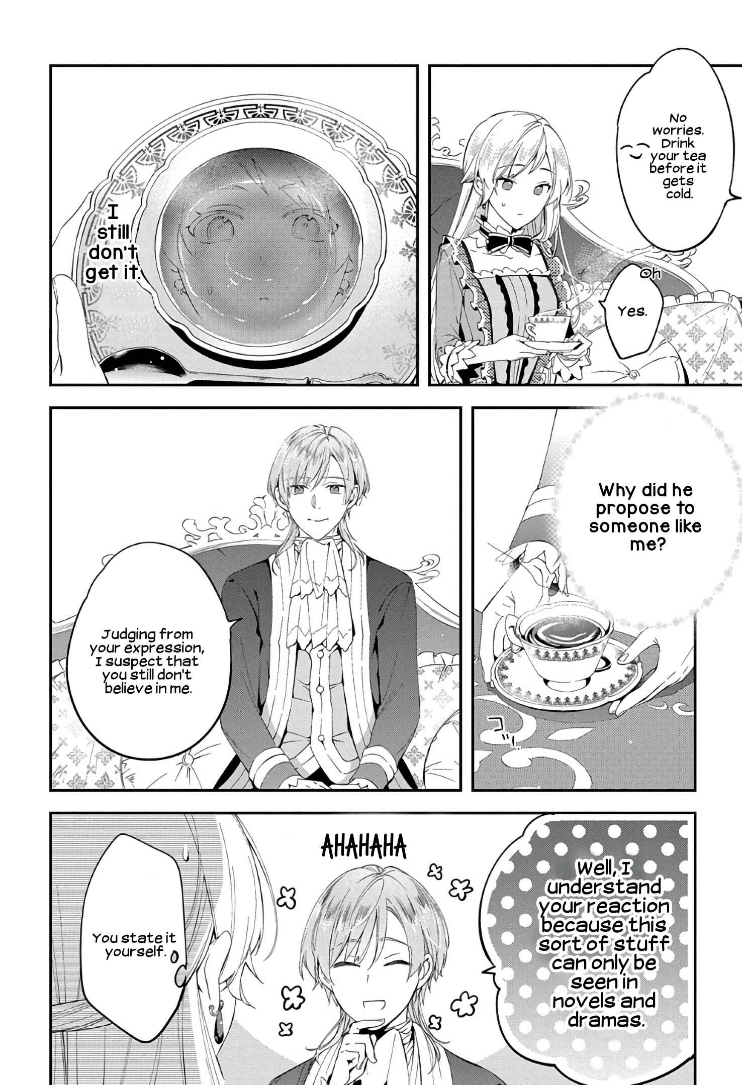 Page 4 Chapter 2 Outaishi ni Konyaku Haki Saretanode, Mou Baka no Furi wa Yameyou to Omoimasu