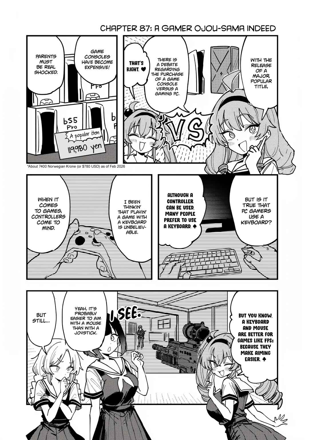 Page 1 Chapter 87 Bakushin Ojou-sama Dou!