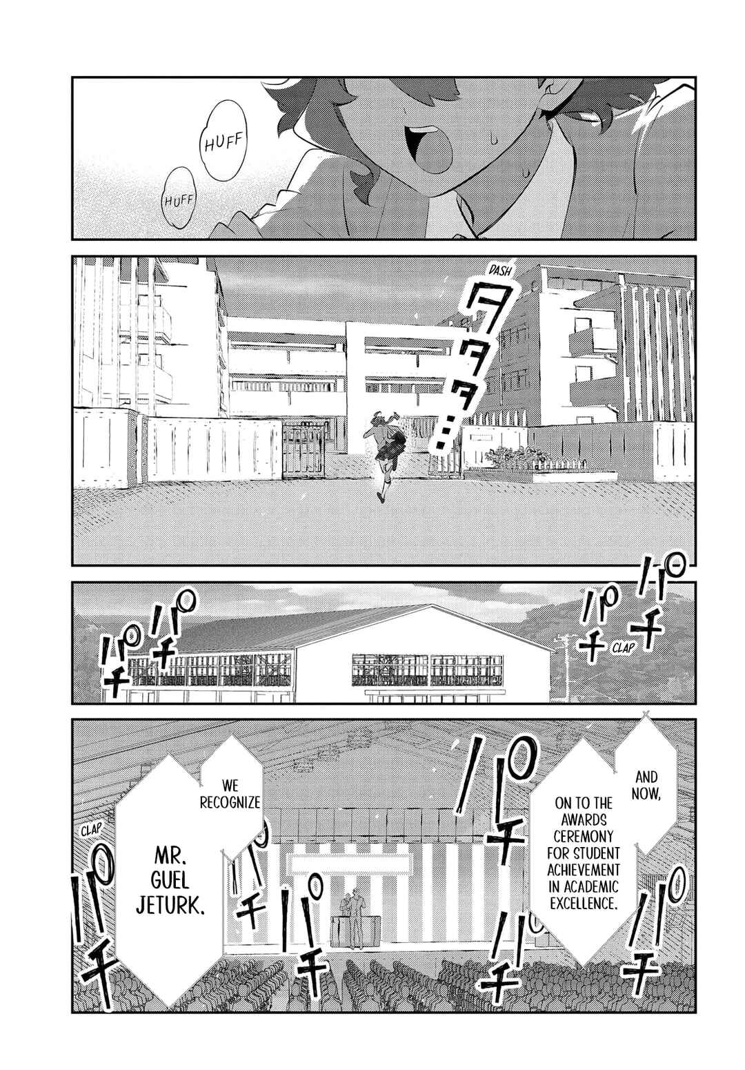 Page 16 Chapter 1 Mobile Suit Gundam: The Witch from Mercury - Frontiers in Glory Days